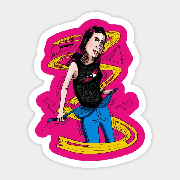 Top Model Sticker by HarlinDesign